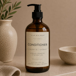 Elegantes Conditioner Salon-Branding-Label Lebensmitteletikett