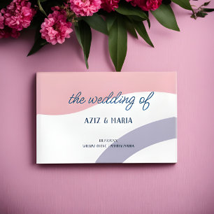 Elegantes Cooles Groovy Gästebuch Zeitloses Mement