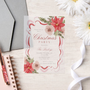 Elegantes Coquette Floral Weihnachten Party