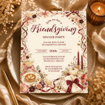 Elegantes Coquette-Friendsgiving-Dinner