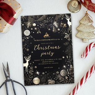 Elegantes Corporate Christmas Party Business Holid Einladung