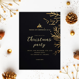 Elegantes Corporate Christmas Party Business Holid Einladung