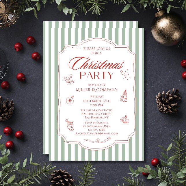Elegantes Corporate Christmas Party Company Holida Einladung (Von Creator hochgeladen)