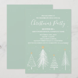 Elegantes Corporate Office Weihnachts-Party Einladung