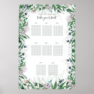 Elegantes Country-Blumenposter Poster