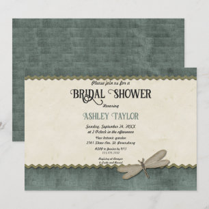 Elegantes Country Simple Script Modernes Brautpart Einladung