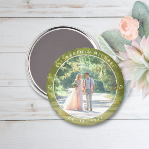 Elegantes Couple Foto Frühjahr Sommer-Gastgeschenk Magnet