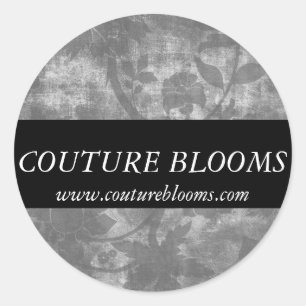Elegantes Couture-Blumenladen-Aufkleber Runder Aufkleber