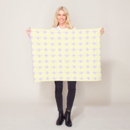 Elegantes Cream Swirl Muster Fleecedecke
