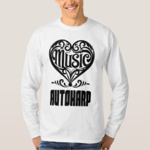 Elegantes Crolled Heart für Autoharp Liebhaber