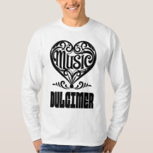 Elegantes Crolled Heart für Dulcimer Liebhaber