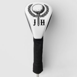 Elegantes Custom Golf Monogram Design Headcover