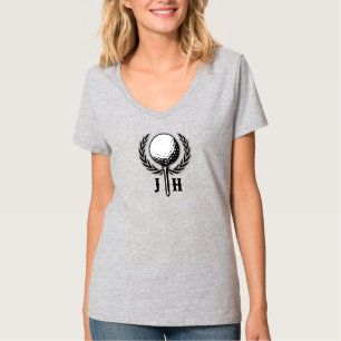 Elegantes Custom Golf Monogram Design T-Shirt