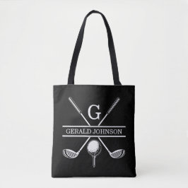 Elegantes Custom Golf Monogram Design Tasche