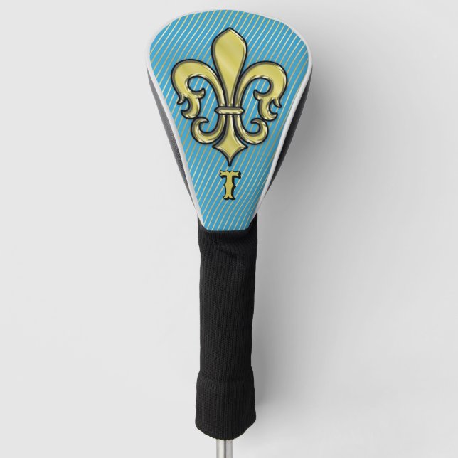 Elegantes Custom Lilie Golf Design Golf Headcover (Vorderseite)