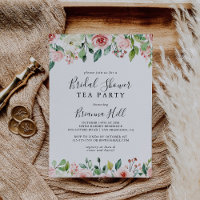 Elegantes Dainty Floral Brautparty Teezeremonie Pa