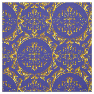 Elegantes Damast-Gewebe-Marine-Blau Stoff