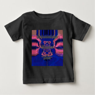 Elegantes Damenporträt: Ein farbenfrohes Kunstwerk Baby T-shirt