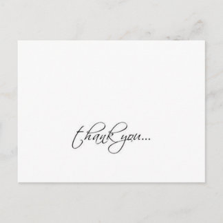 elegantes Dankeschön Postcard (horizontal) Postkarte