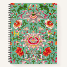 Elegantes Dekor Asiatische Blumenzwiebeln Notizbuch