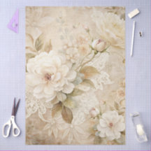 Elegantes Dekor mit weißer Blüte