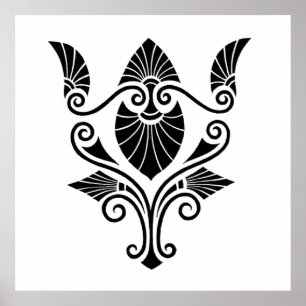 Elegantes Dekorationsdesign (1862) Poster