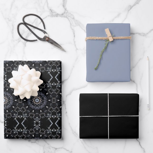 Elegantes Design 1 Geschenkpapier Set (Vorderseite)