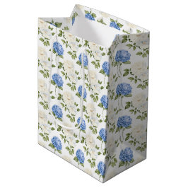 Elegantes Design der Blue Hydragea-Blume Mittlere Geschenktüte