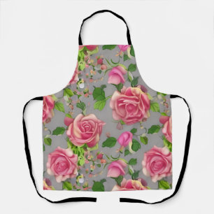 Elegantes Design der französischen Rose Garden Schürze