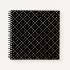 Elegantes Design der modernen Goldenen Zaun-Kette  Notizbuch
