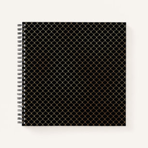 Elegantes Design der modernen Goldenen Zaun-Kette  Notizbuch
