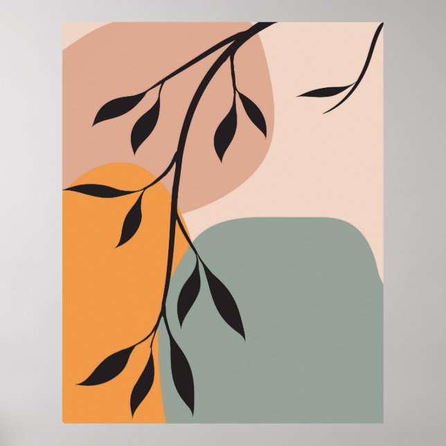 Elegantes Design der Pflanze Poster (Vorne)
