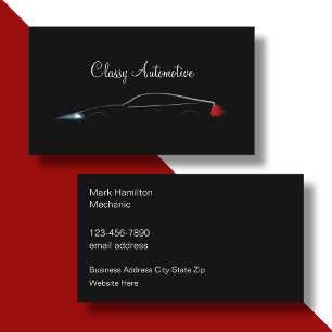 Elegantes Design für Visitenkarten im Automobilber Visitenkarte