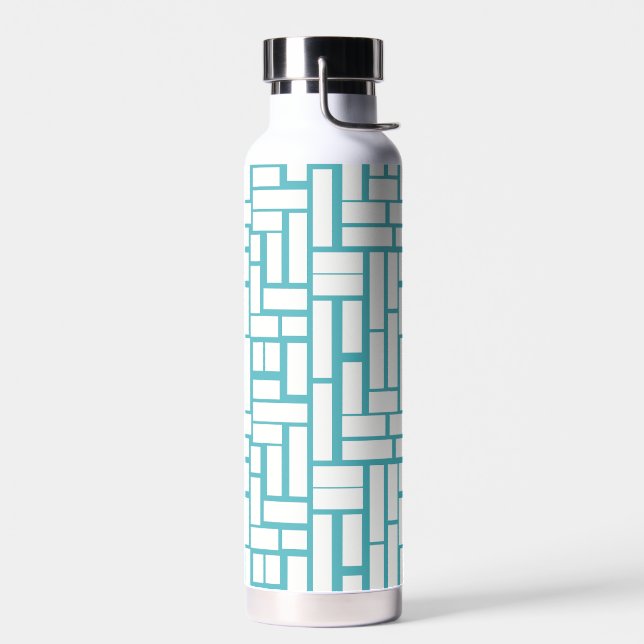Elegantes Design mit Rechtecken Trinkflasche (Links)