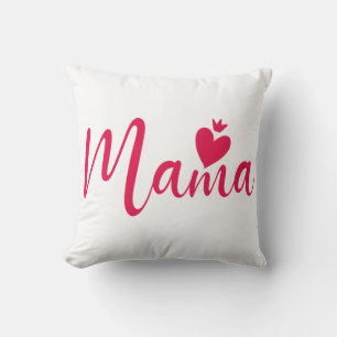 Elegantes Design Text Mama Typografie Kissen Kisse
