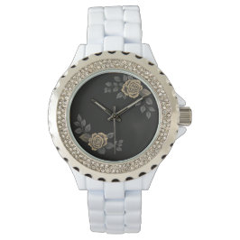 Elegantes Design von Blumen - Zeitloser Stil für M Armbanduhr
