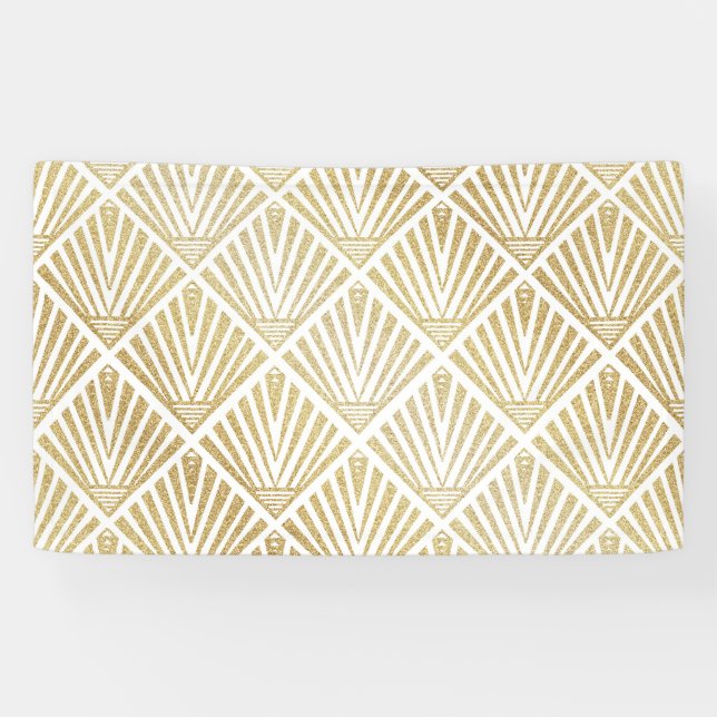 Elegantes Design von Deko-Palmen aus goldener Diam Banner (Horizontal)