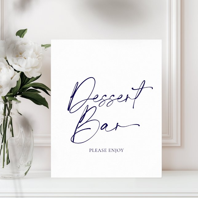 Elegantes "Dessert Bar" Paper Poster (Von Creator hochgeladen)