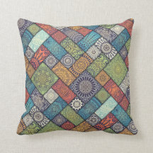 Elegantes diagonales BlumenWurfs-Kissen der