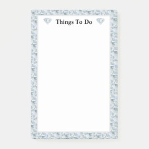 Elegantes Diamant-Abstraktmuster Post-it Klebezettel