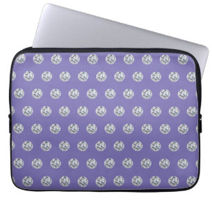 Elegantes Diamond-Muster auf dem Blue Laptop von L Laptopschutzhülle