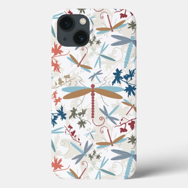 Elegantes Dragonfly-Muster Art Case-Mate iPhone Hülle (Rückseite)