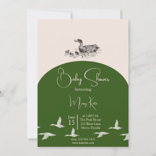 Elegantes Duck Baby Shower Bundle Einladung