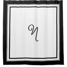 Elegantes dunkelgraues Rahmen-Monogramm in Schreib