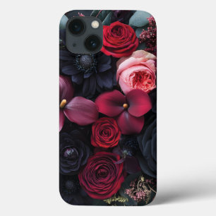 Elegantes dunkles Blumenarrangement mit Rose Case-Mate iPhone Hülle