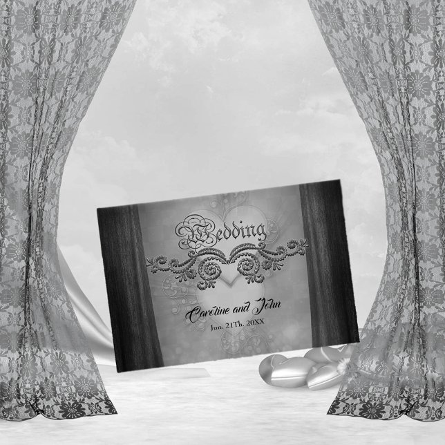 Elegantes dunkles Design Gästebuch (dark design)