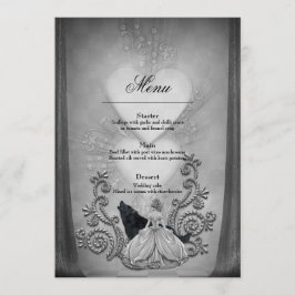 Elegantes dunkles Design Menükarte