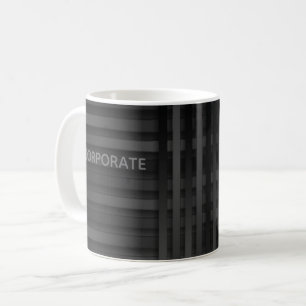 Elegantes dunkles graues Unternehmen Kaffeetasse