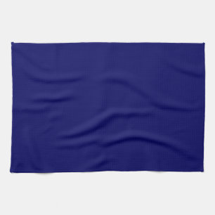 Elegantes dunkles marineblaues Vollfarbe-Leerzeich Geschirrtuch