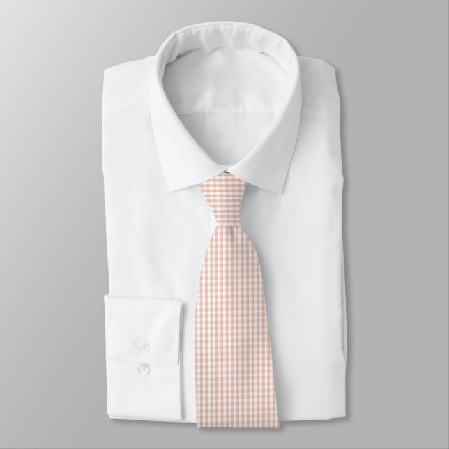Elegantes dunkles Rastermuster Krawatte (Gebunden)